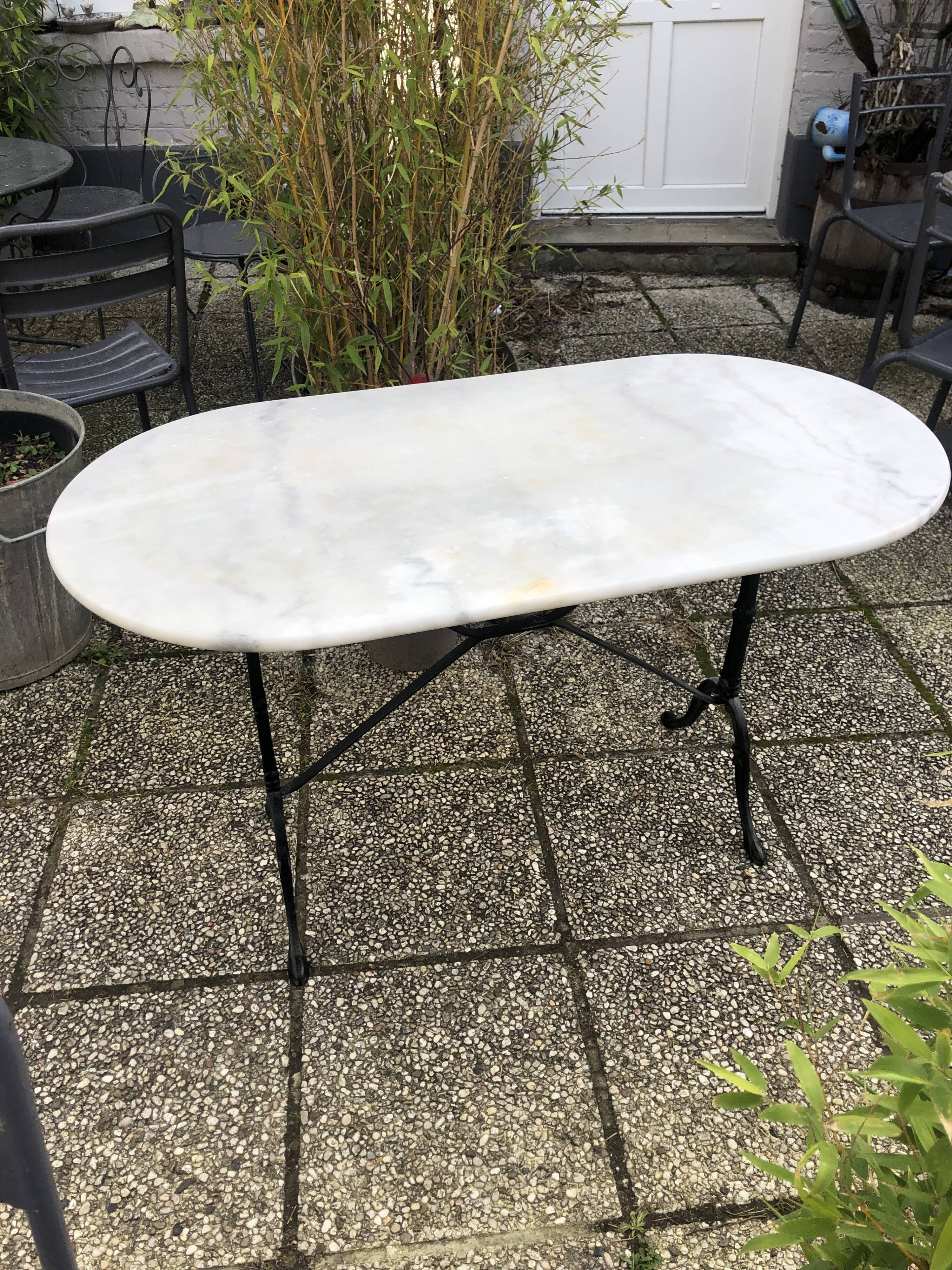 Marble bistro table