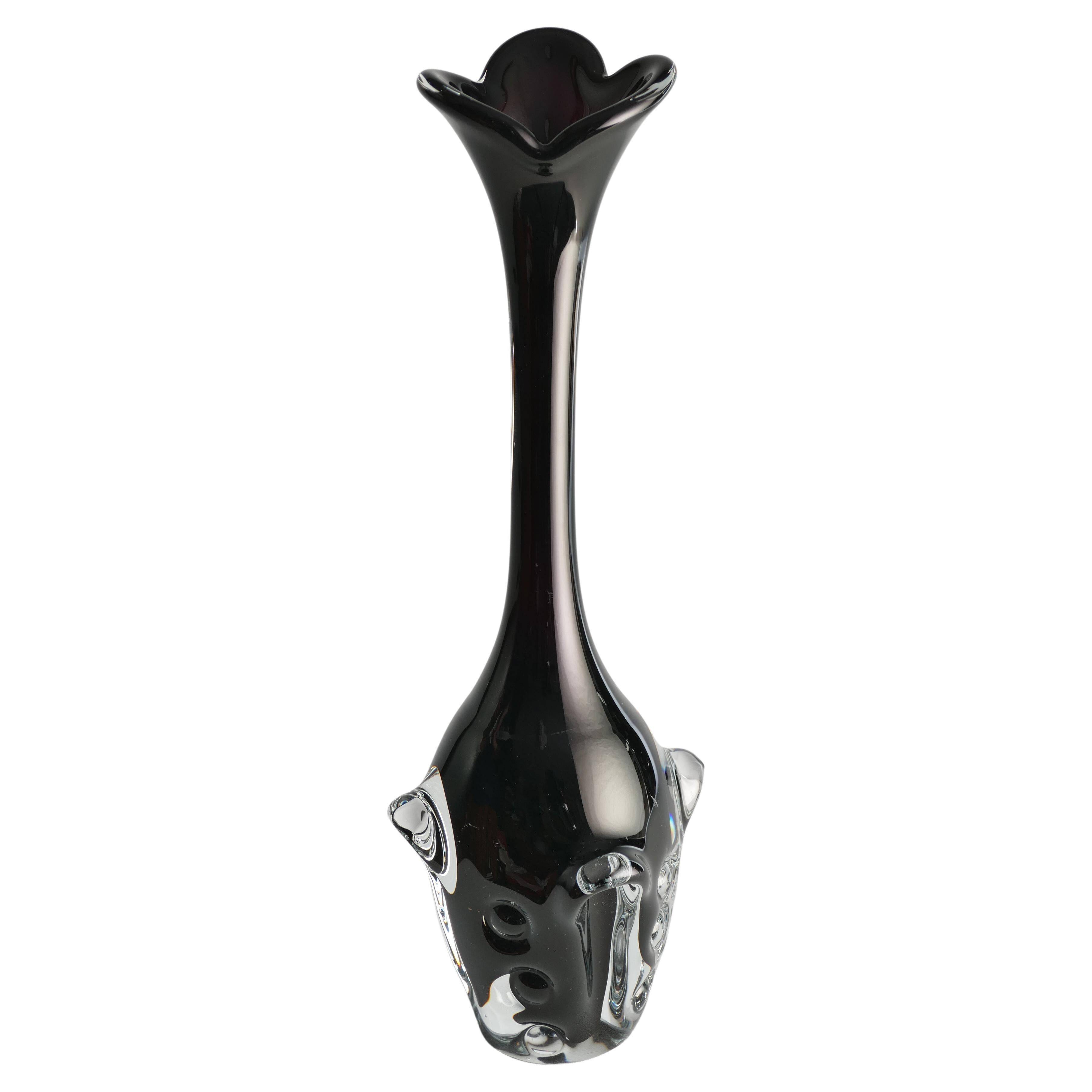 Scandinavian Modern Art Glass Vase by Börne Augustsson for Åseda