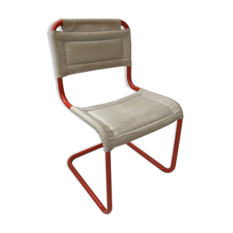 Orange tube chair