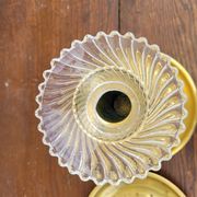 Paire de Bougeoirs Louis Philippe en laiton 1900s