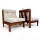 Guilleumas armchair. Upholstered in raw. Spain 70s