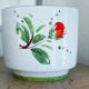 Ceramic flowerpot with floral decoration, 1950-60
