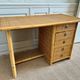 Bamboo & rattan wicker desk with 5 drawers by Dal Vera, Italy, 1970s