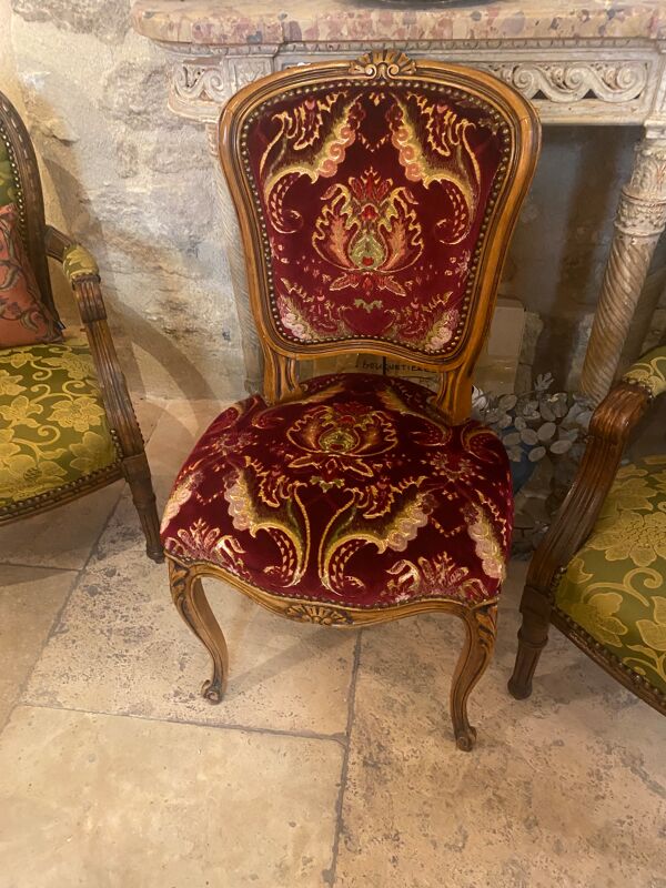 Chaise Voltaire style Louis 16
