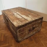 English wooden trunk