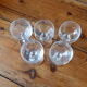 Set of 5 old liquor glasses