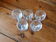 Set of 5 old liquor glasses