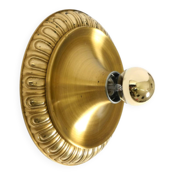 1960's Space Age Pop Art  brass and metal wall or ceiling lamp by Sölken