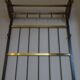 Mid-century brass and teak wall coat rack, 1960s