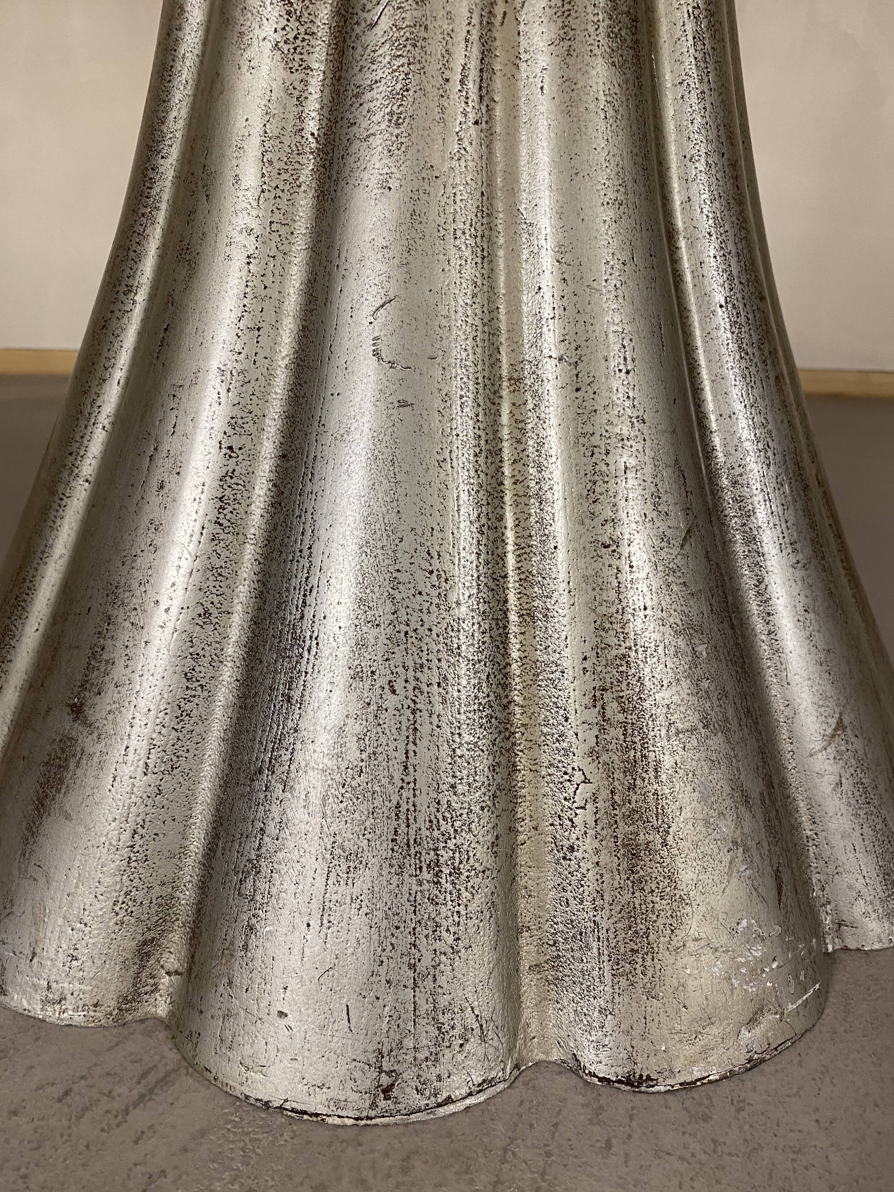 Oval marble dining table with iron base