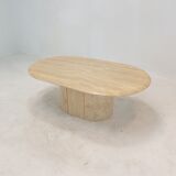 Italian Travertine Coffee Table, 1980's