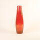 Vase en verre rouge par Alfred Taube Allemagne années 1960.