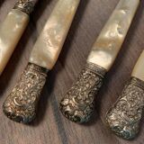 Set of coat of arms fruit cutlery