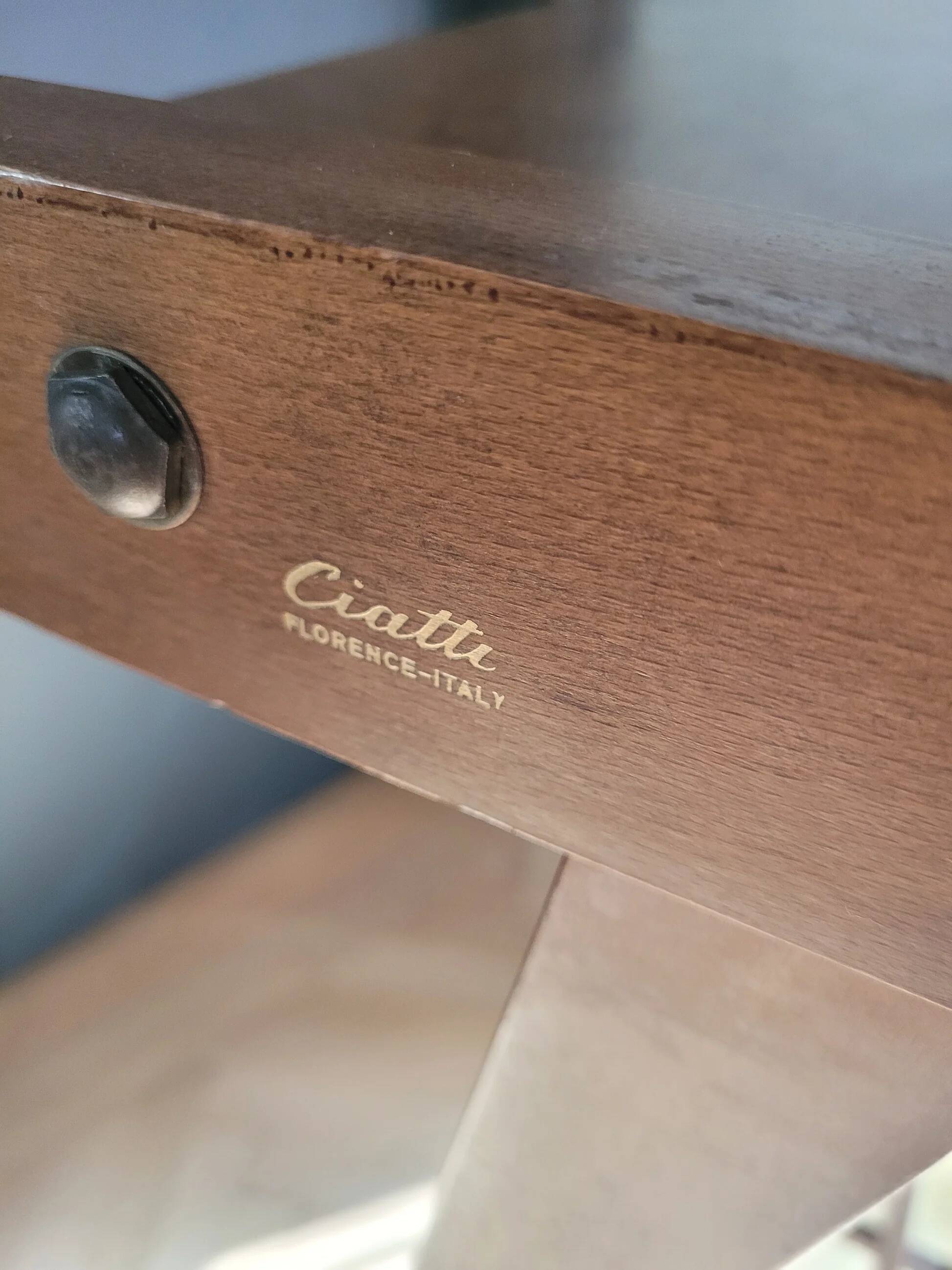 Ciatti wooden trolley on wheels