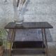 Desserte en laiton et formica annees 50/60