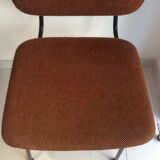 4 chairs vintage metal and fabric structure