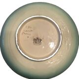 Cerart Monaco Round Plate on Small Foot Enamelled Ceramic circa 1950