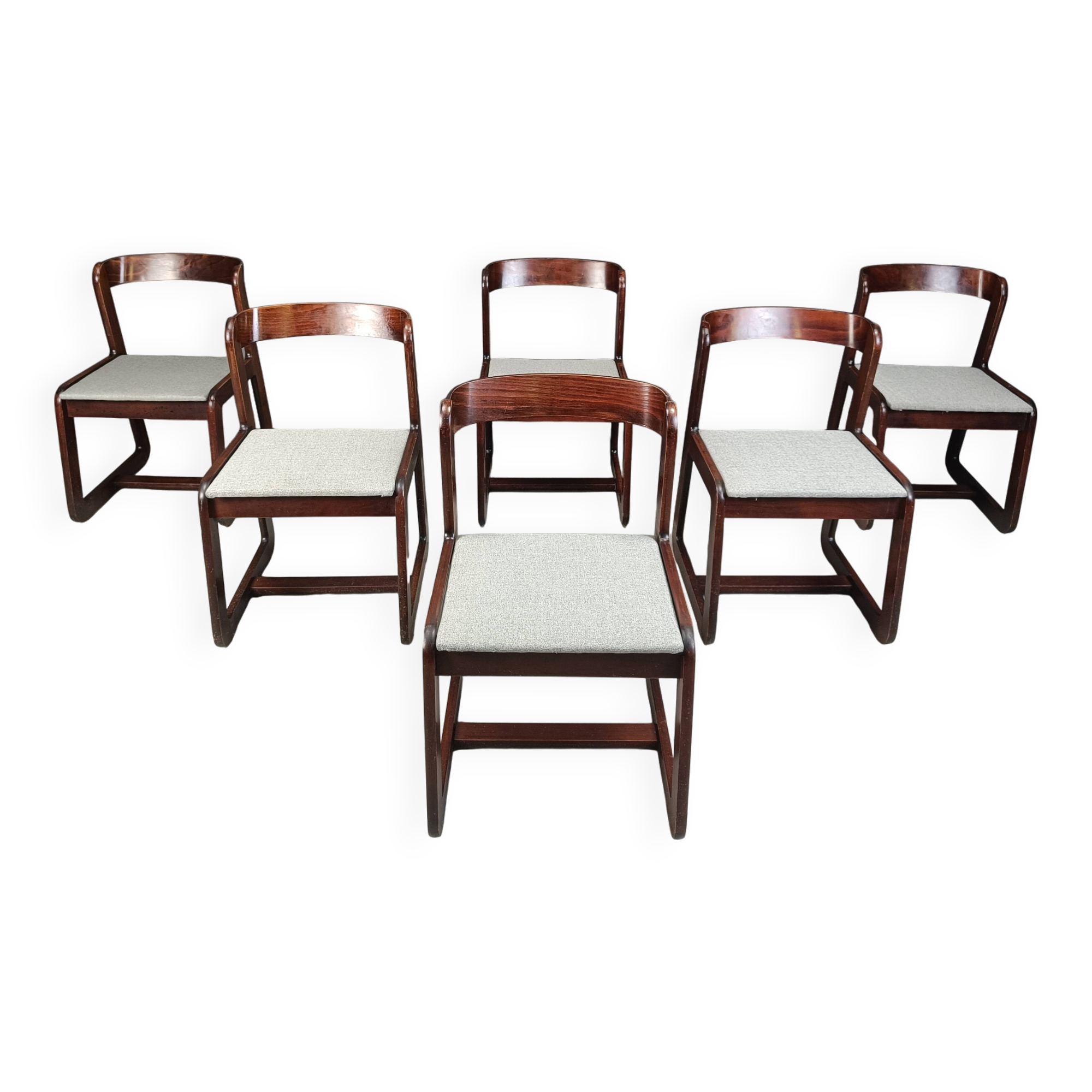 Vintage dining chairs by Mario Sabot, 1970s