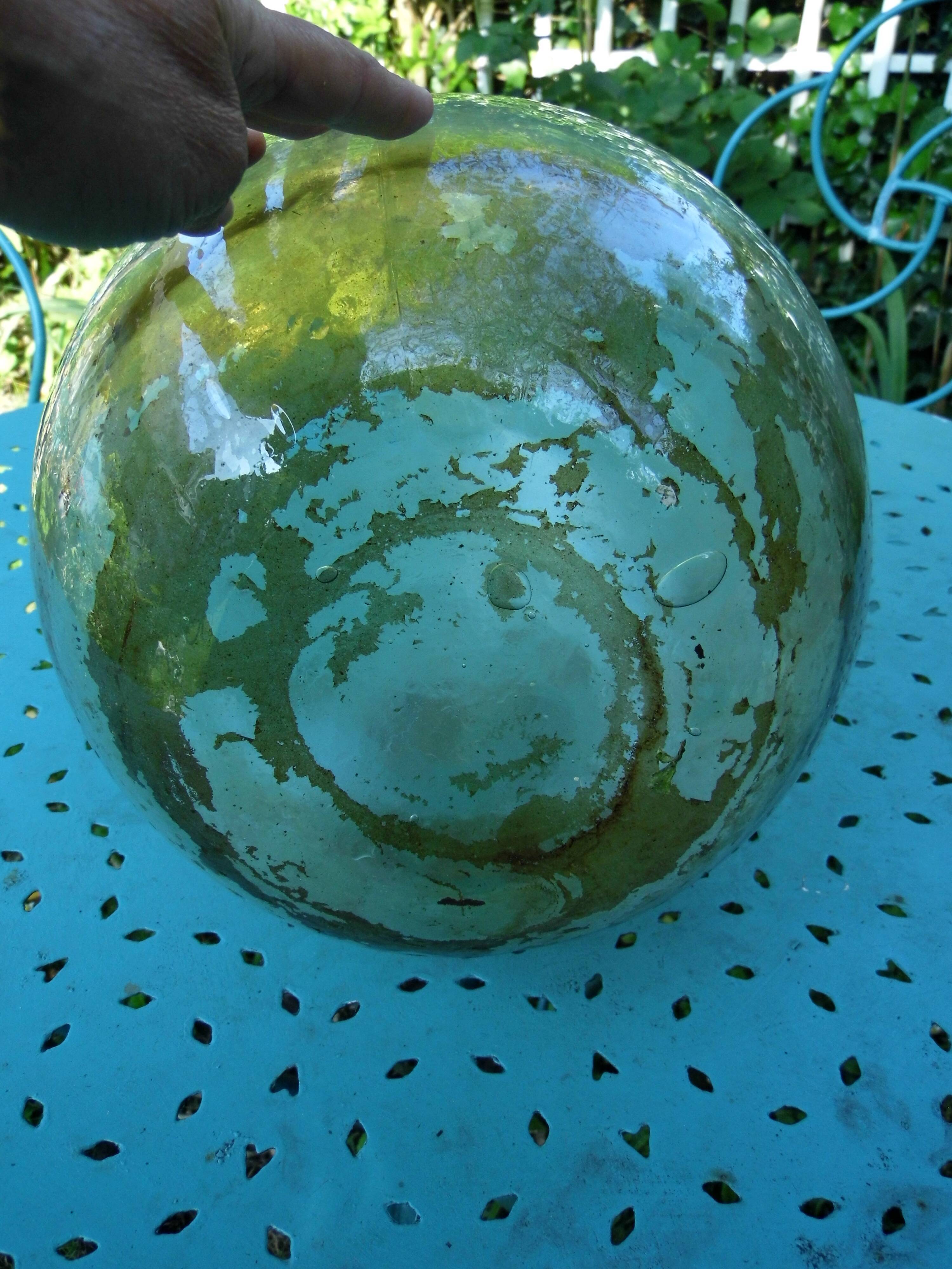 Old lady-jeanne, old model, blown glass 38cm high