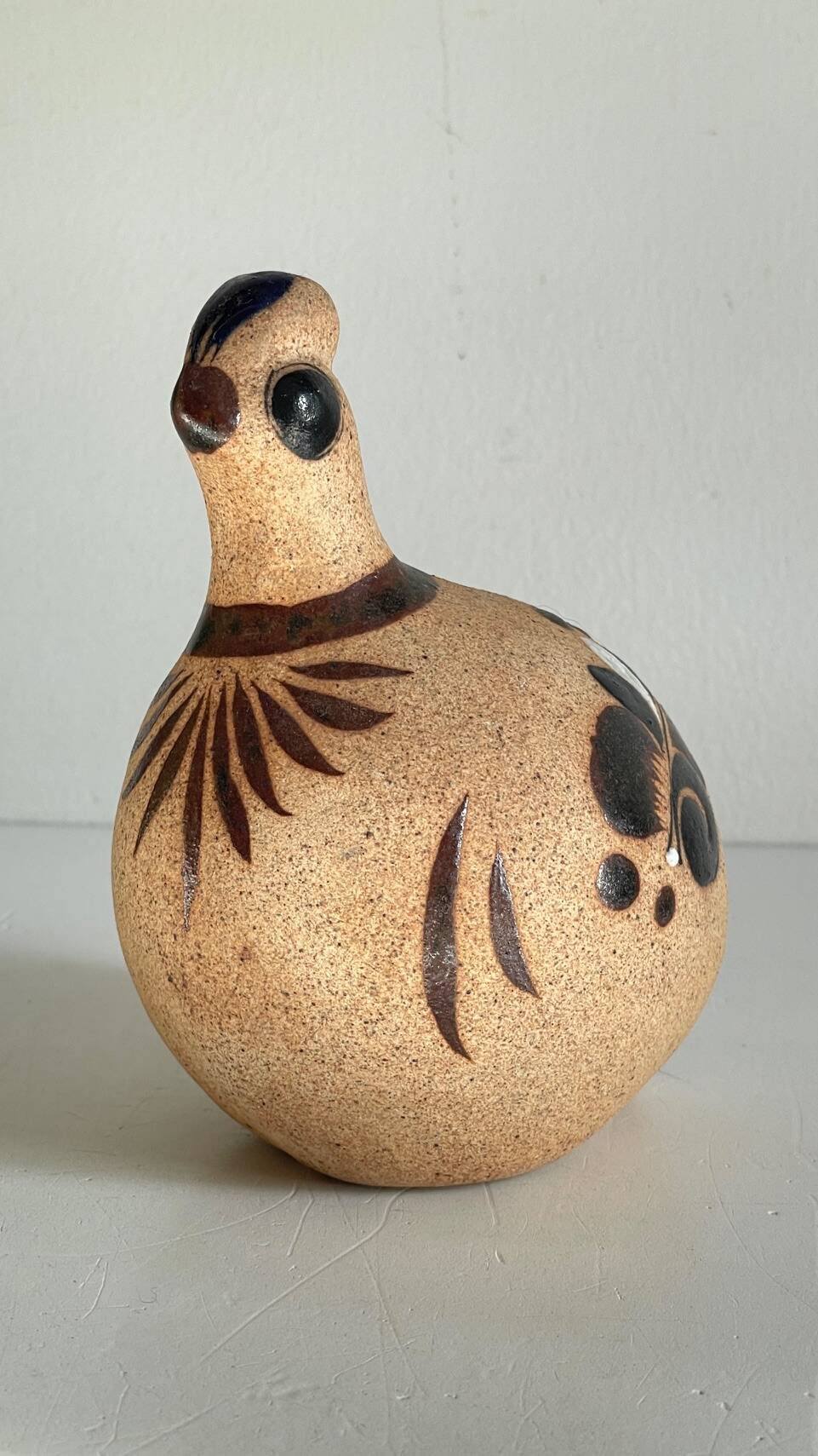 Bird handmade stoneware mexico vintage