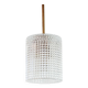 Mid-Century Scandinavian Brass & Crystal Glass Ceiling Light, Sweden, 1960s