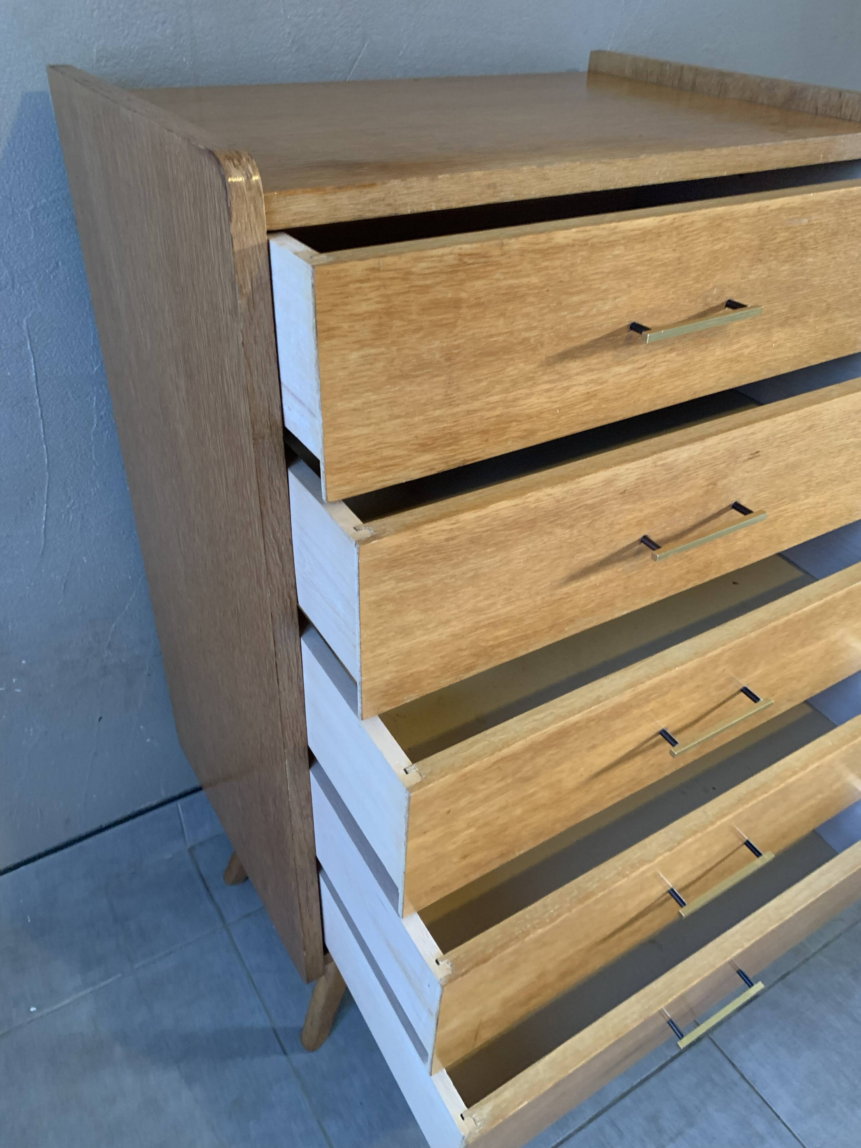 Vintage oak chiffonier from the 1950s