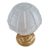 Pressed glass table lamp