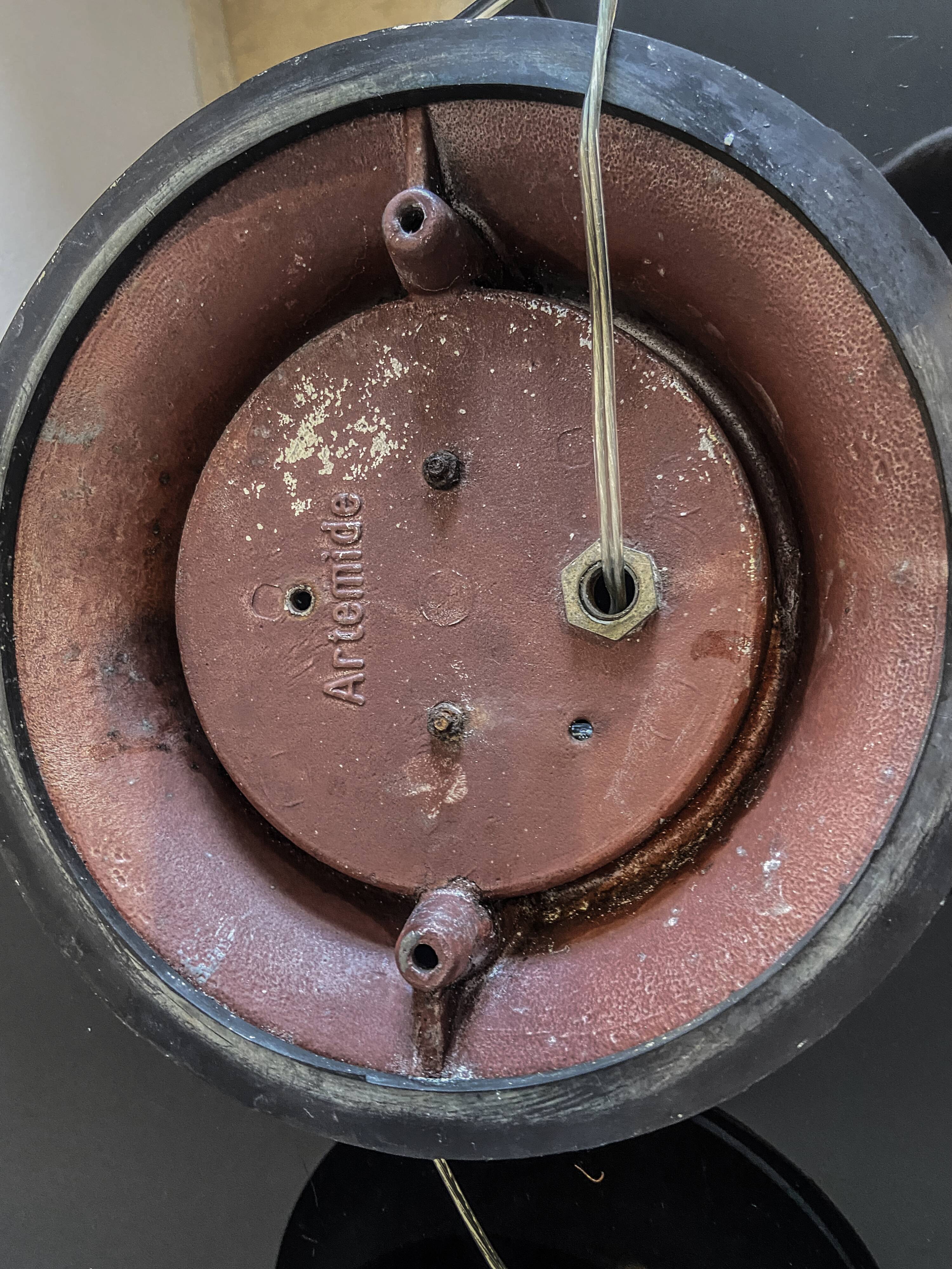 Set of 4 lamps artemide, italy 1970s