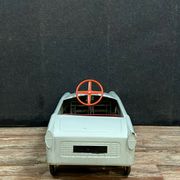 Simca pedal car in sheet metal painted around 1960 for decoration or collector