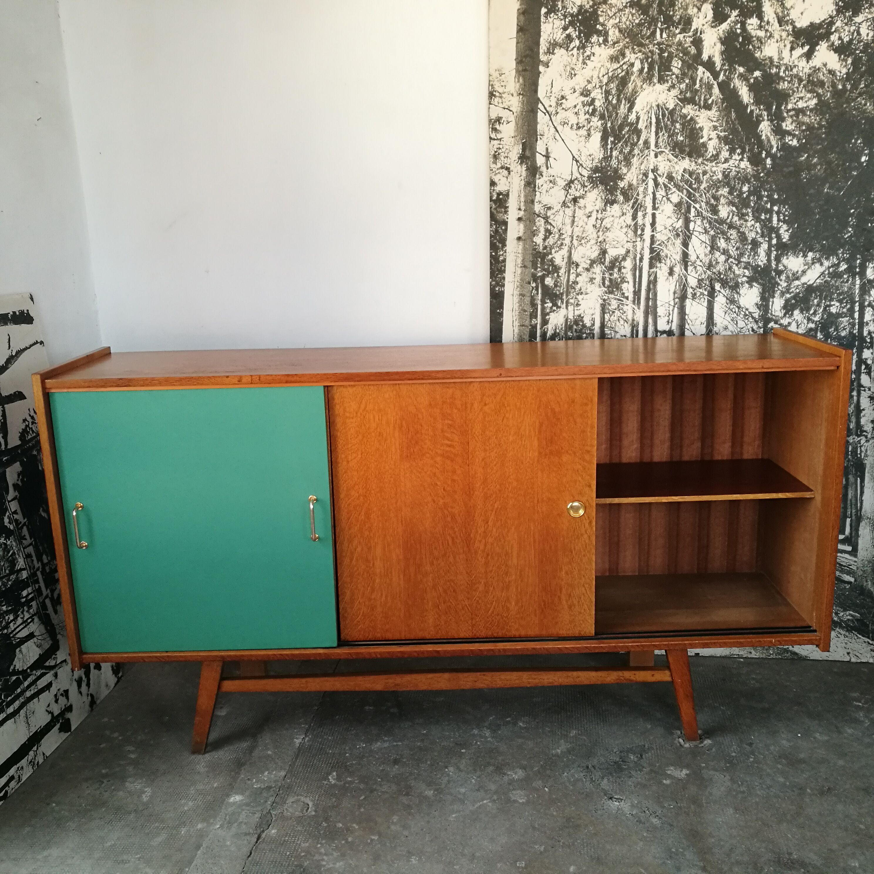 Vintage oak enfilade