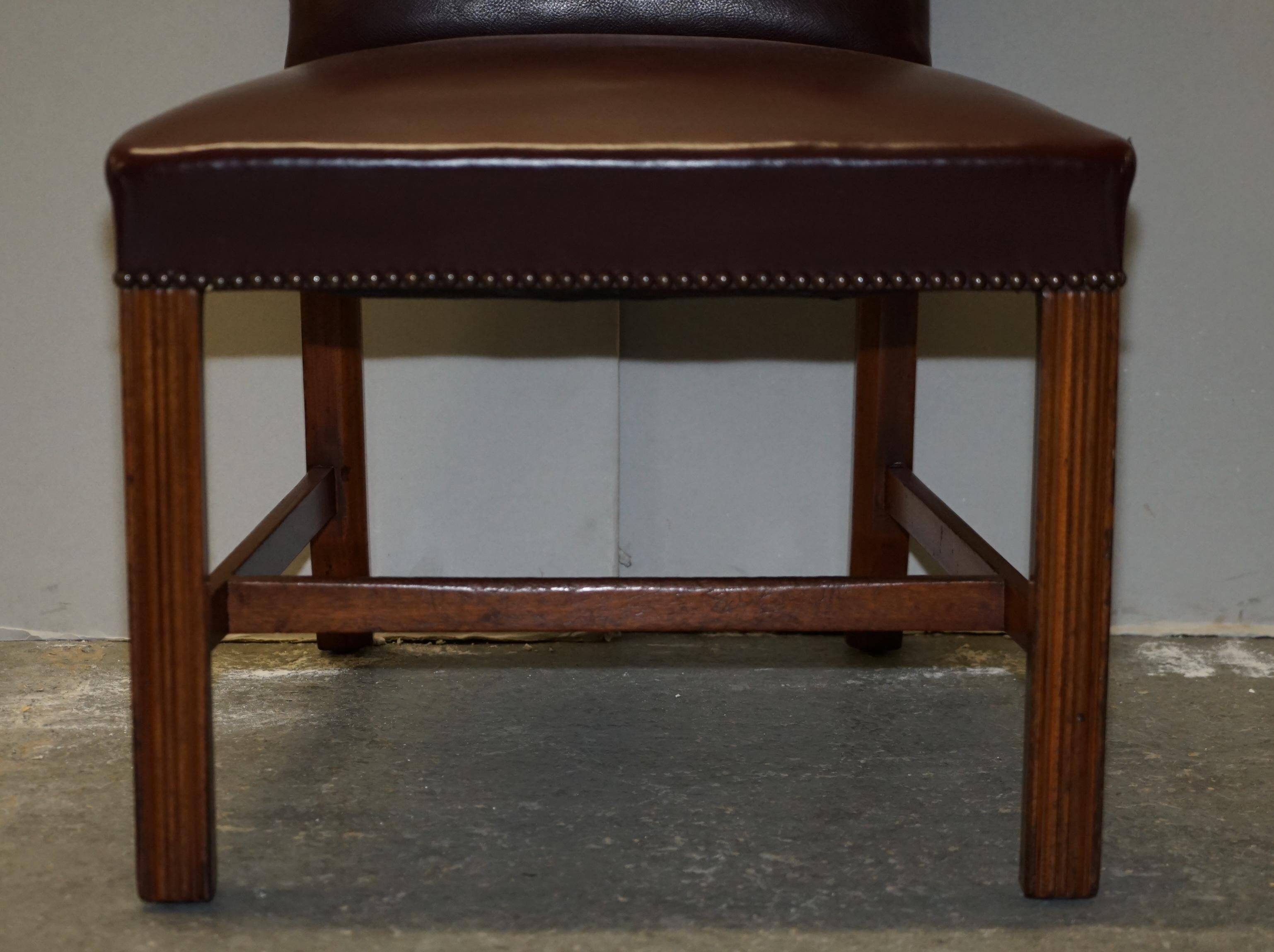 Pair of Spencer House leather office chairs