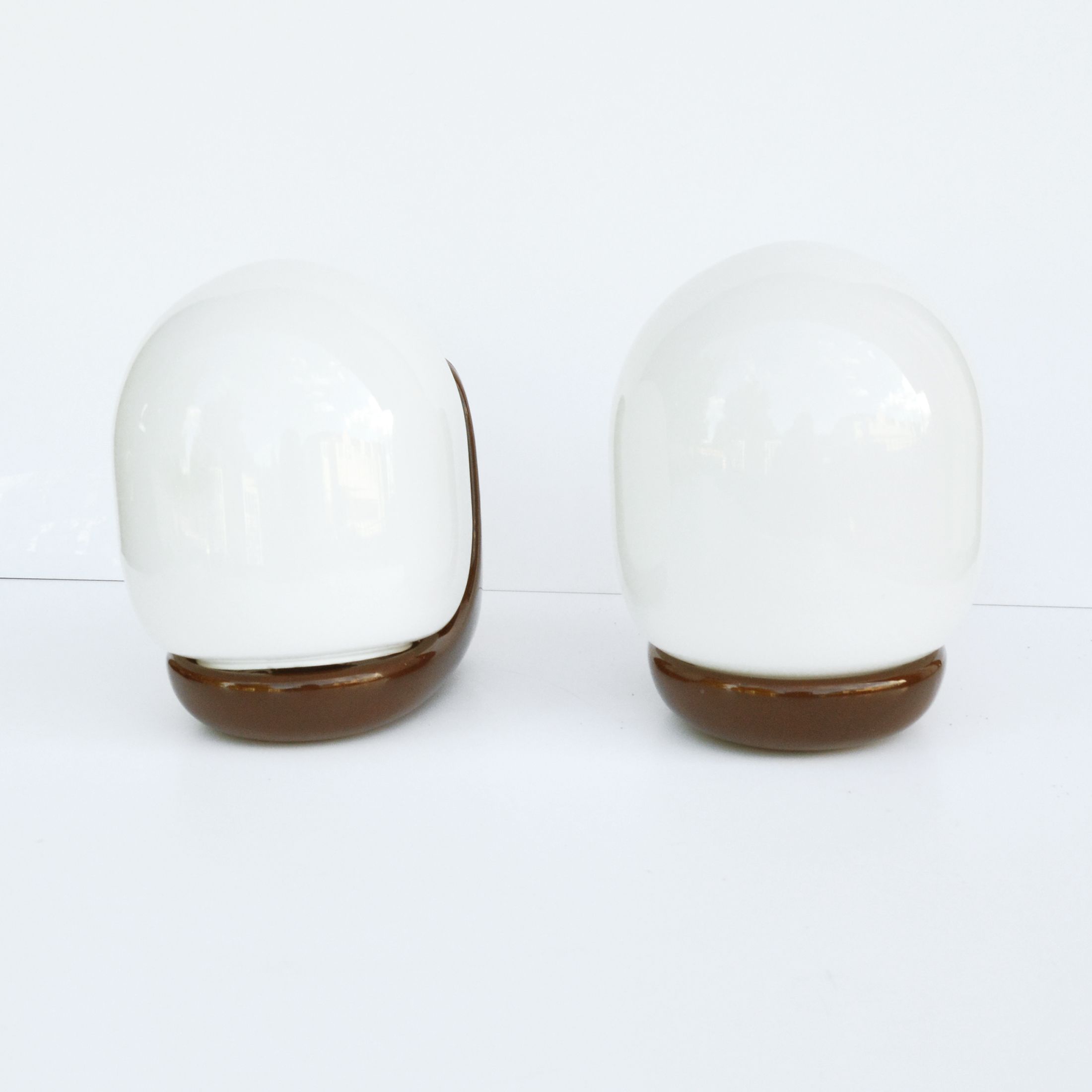 Pair of wall lamps, type Ł-1, designed by K. Łaszkiewicz, W. Kościan, Poland, 1980s