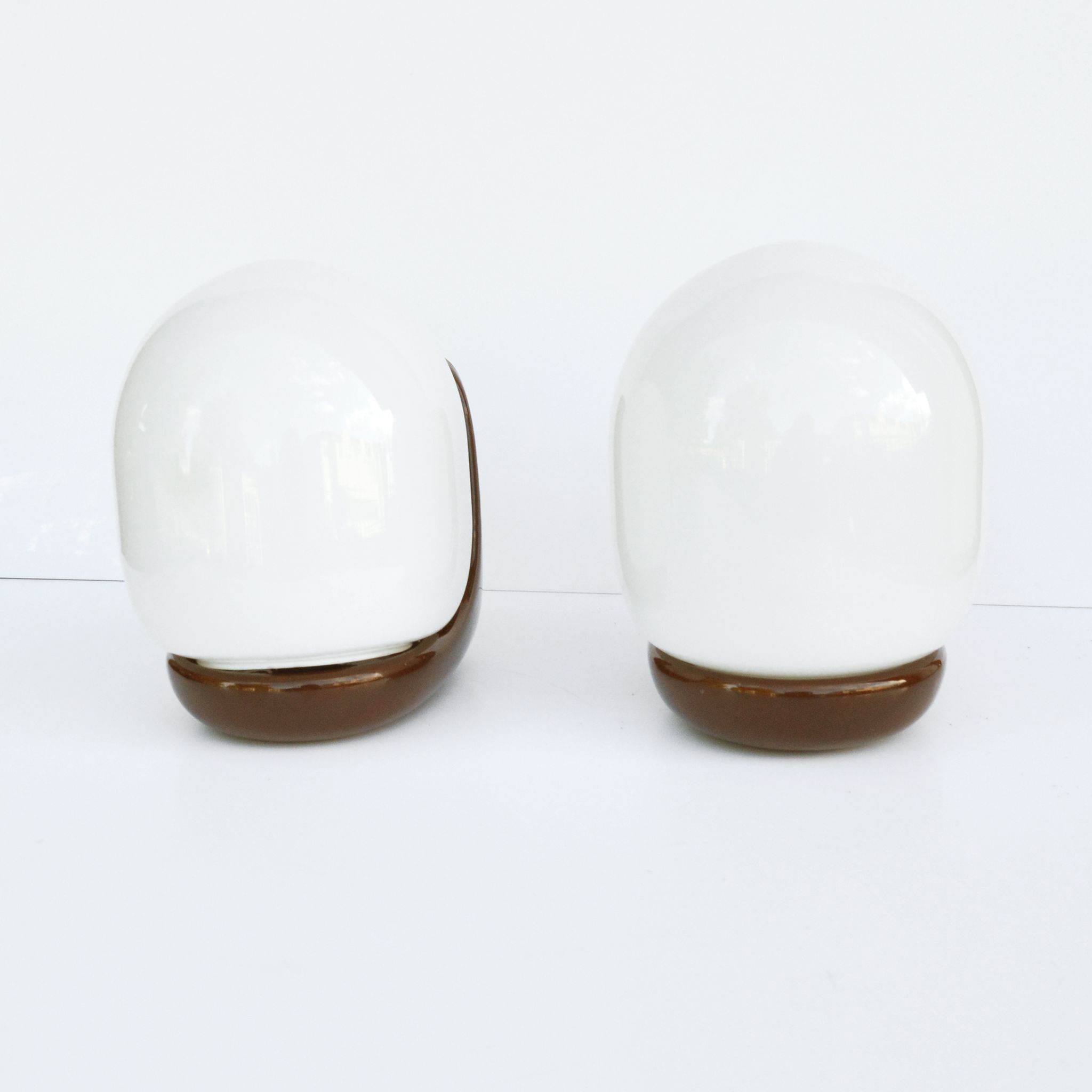 Pair of wall lamps, type Ł-1, designed by K. Łaszkiewicz, W. Kościan, Poland, 1980s