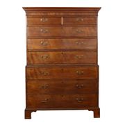 Antique mahogany commode, George III style, 19th century.