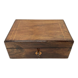 Wooden box and veneer early twentieth century