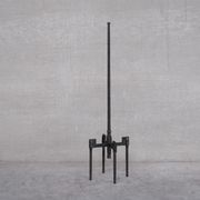 Lot de 4  lampadaires brutaliste en fer