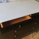 Mid century Italian mahogany and marble chest of drawers, 1960s