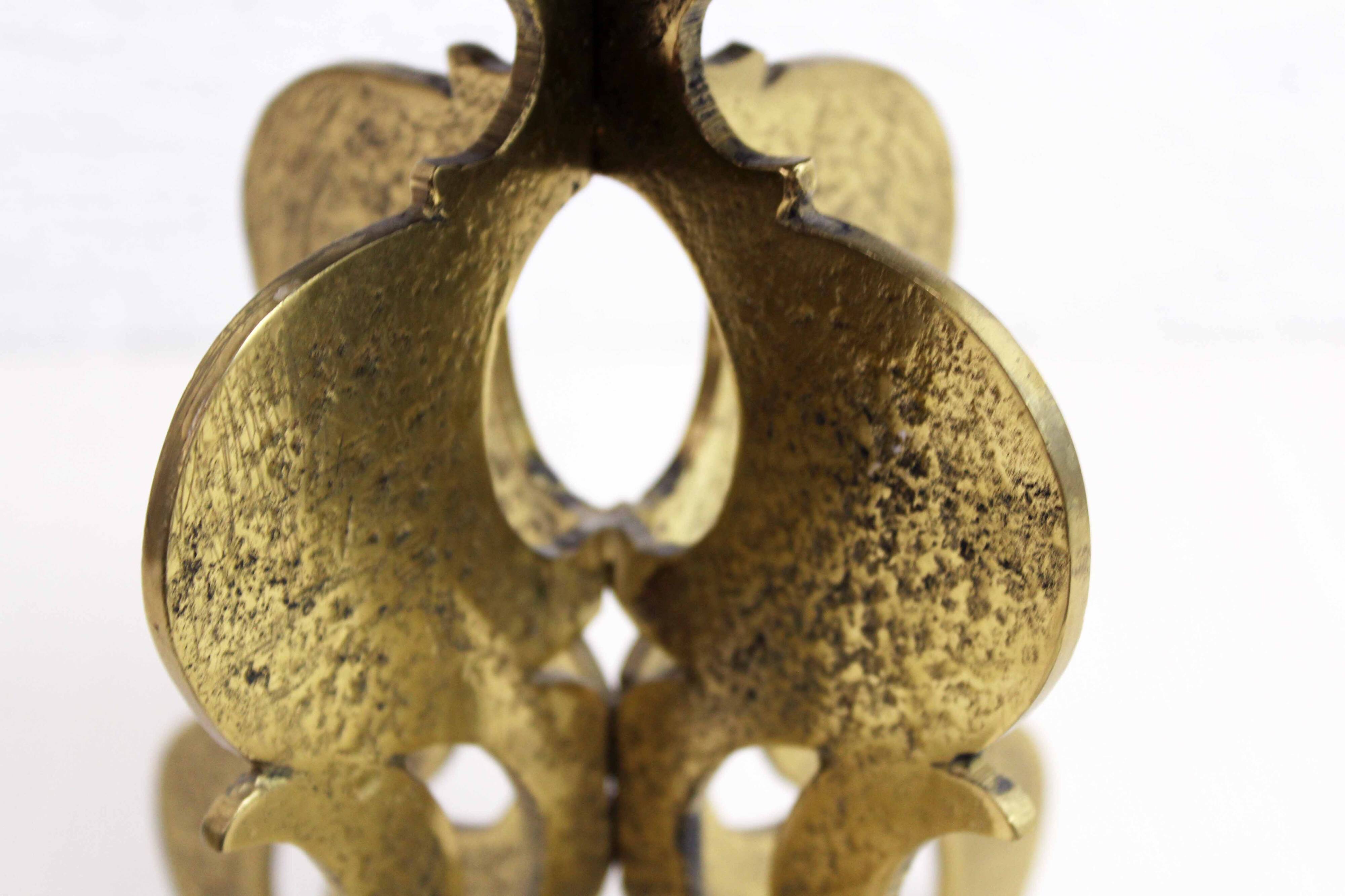 Bronze candlestick by Guiseppe Gallo 1960