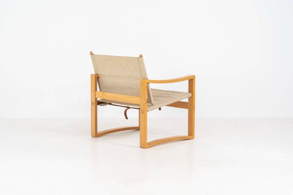 Chaise Safari de Børge Jensen pour Bernstorffsminde Møbelfabrik (Danemark, 197