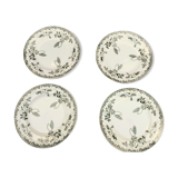 4 plates Terre de Fer Saint Amand Modern Style