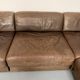 Modular corner sofa DS-76 in brown leather, designed by De Sede, 1980s.