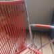 Armchair foldable child vintage 60's "scoubidou" orange