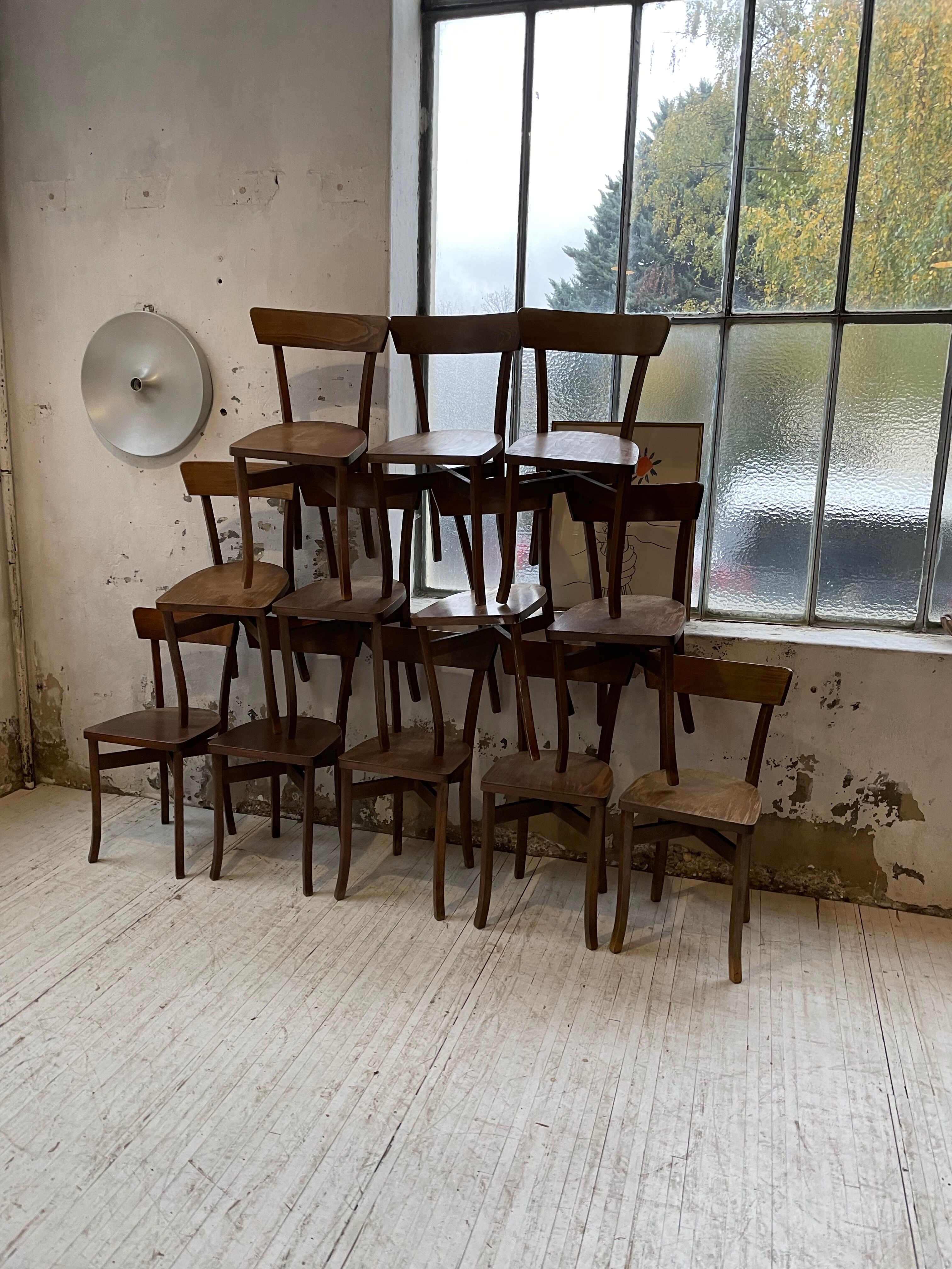 12 Baumann bistro chairs