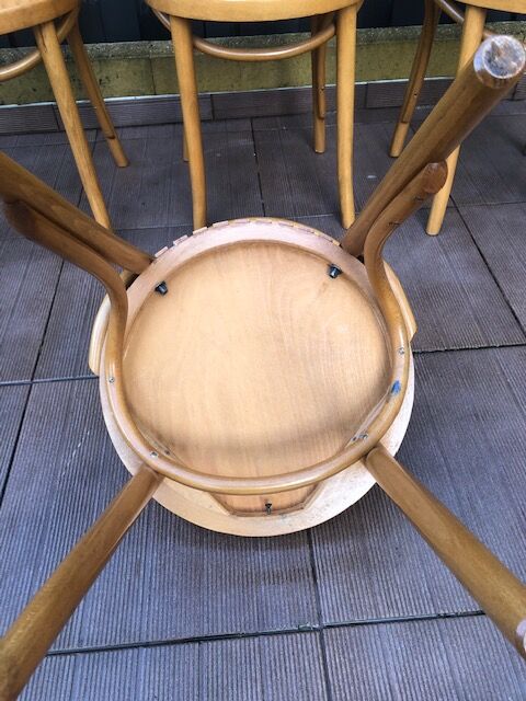4 old bistrot chairs