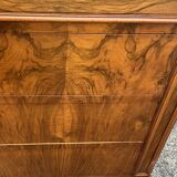 Commode Louis-Philippe en Ronce de Noyer – Fin XIXe
