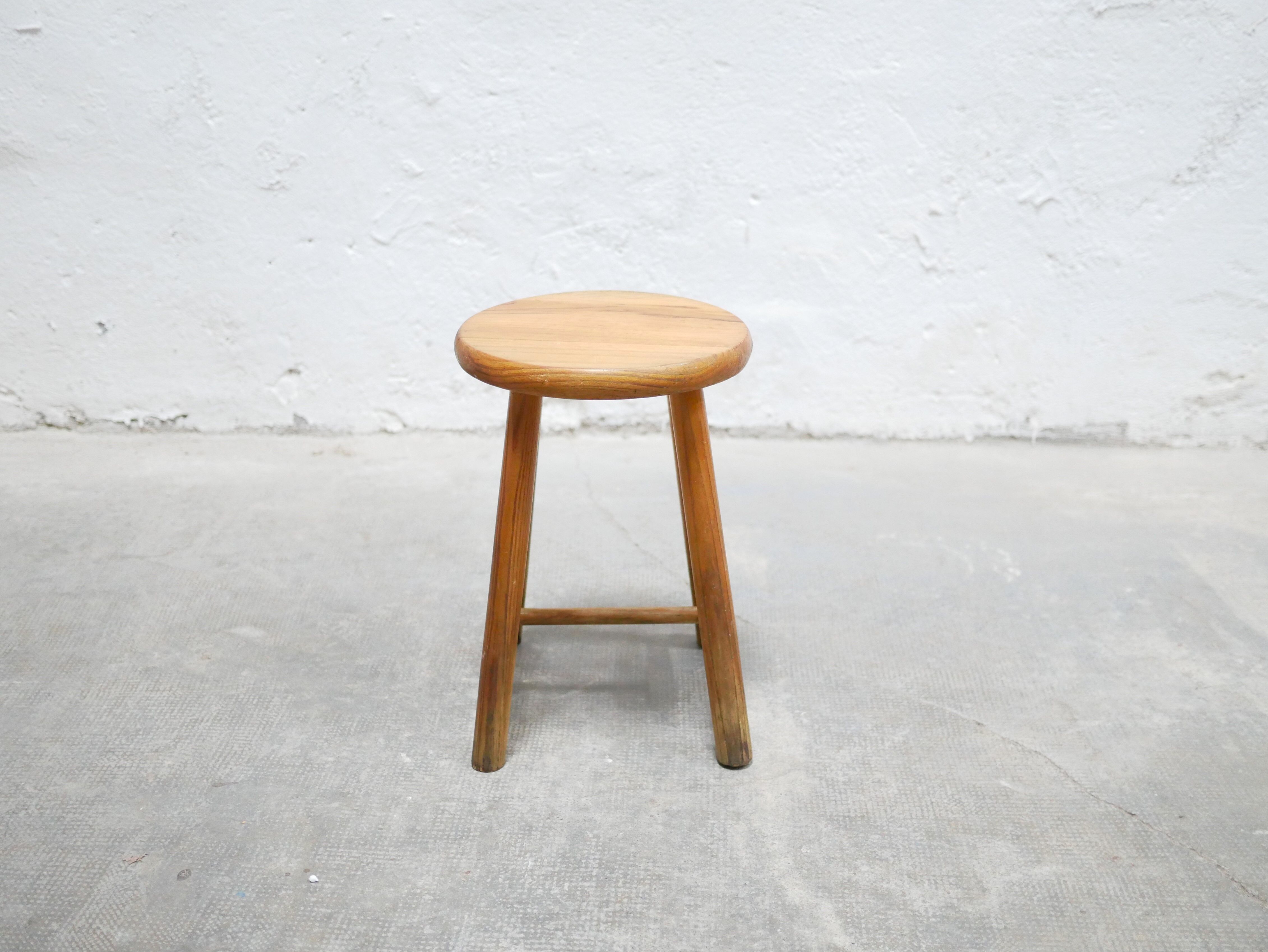 Vintage pine stool