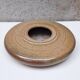 Flat ceramic vase by Nadia and Alain Pinel