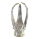 Unusual glass ashtray with a free and organic shape in the style of Daum.