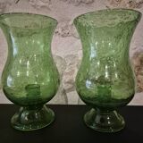 Glass candle holders