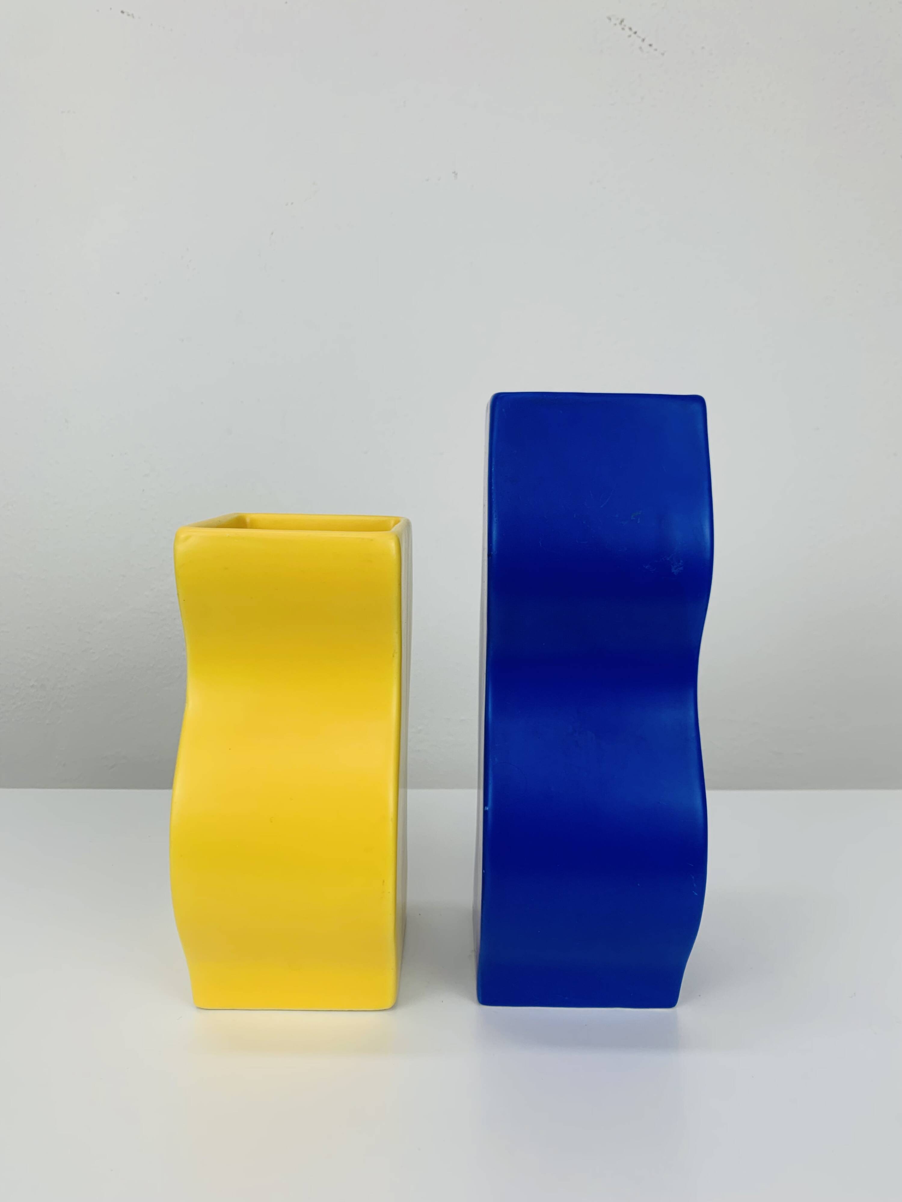 Pair of Asa vases, 80s ceramic, vintage